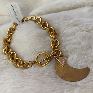 Anthropologie Gold Chain Bracelet